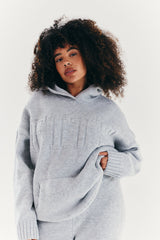 FITS Embossed Knitted Co-Ord Hoodie
