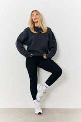 Distressed Fits Oversized Sweater