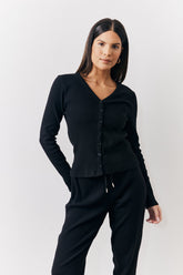 Brushed Rib Co Ord Cardigan