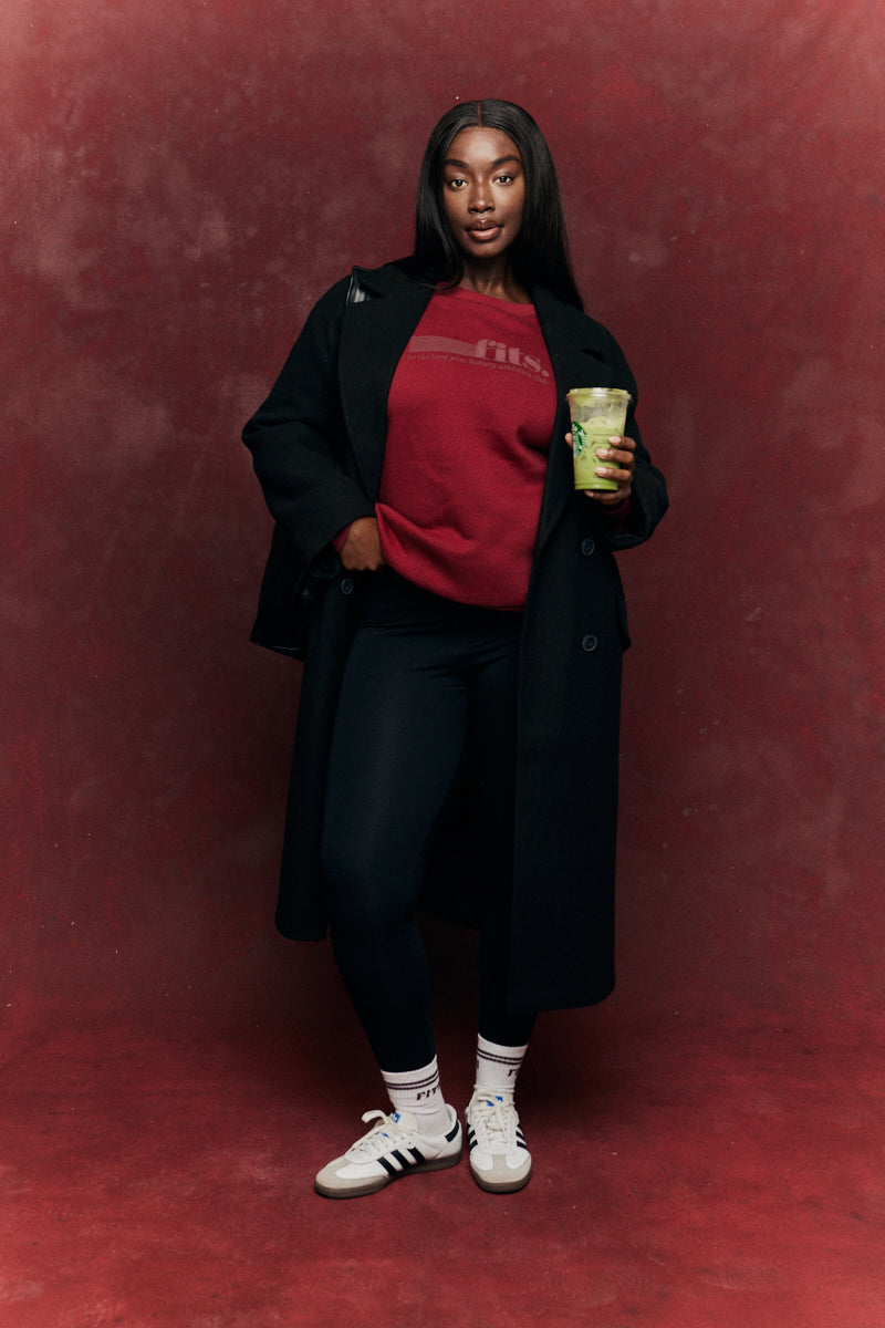 FITS Sports Printed Crew Neck Sweatshirt