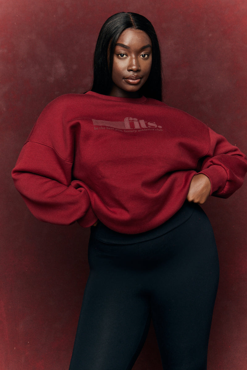 FITS Sports Printed Crew Neck Sweatshirt