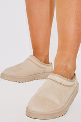 Faux Suede Flat Shoe