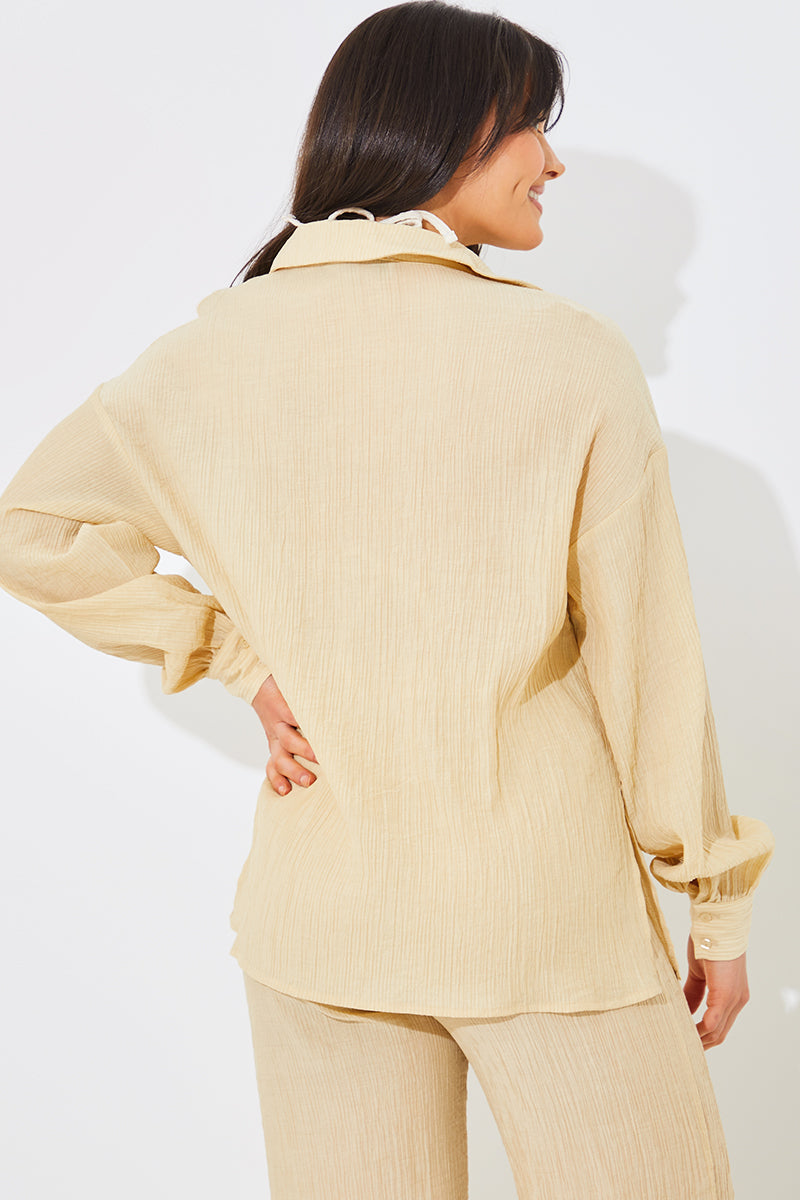 Crinkle Oversized Shirt