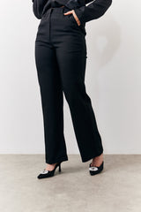 Black Tailored High Waist Trouser
