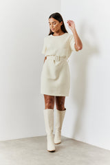 Boucle Belted Mini Dress