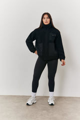 Borg Jacket With Pocket Detail