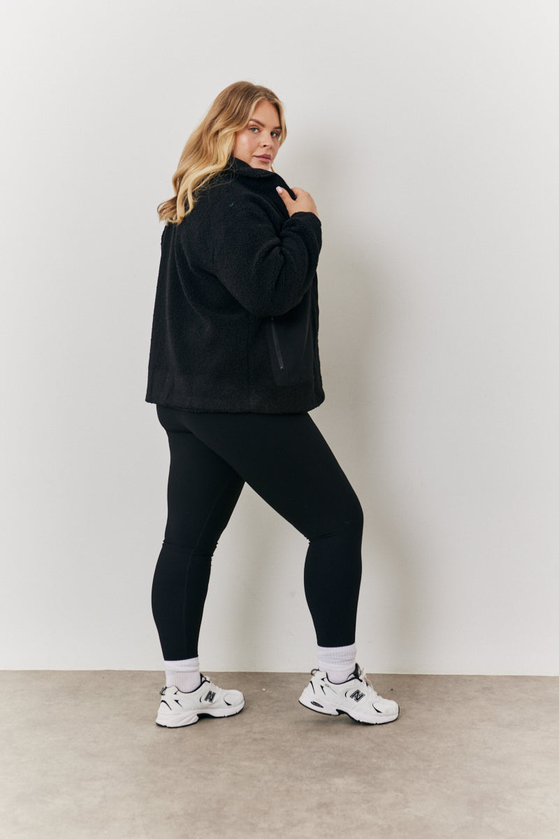 Borg Jacket With Pocket Detail