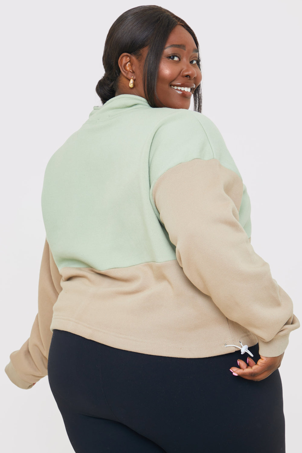 Colourblock Half Zip Sweatshirt