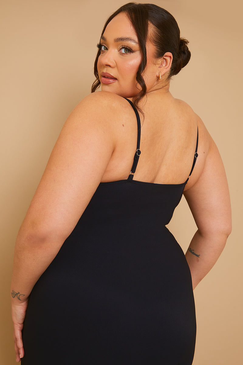 Built-In Bra Strappy Sculpt and Control Unitard