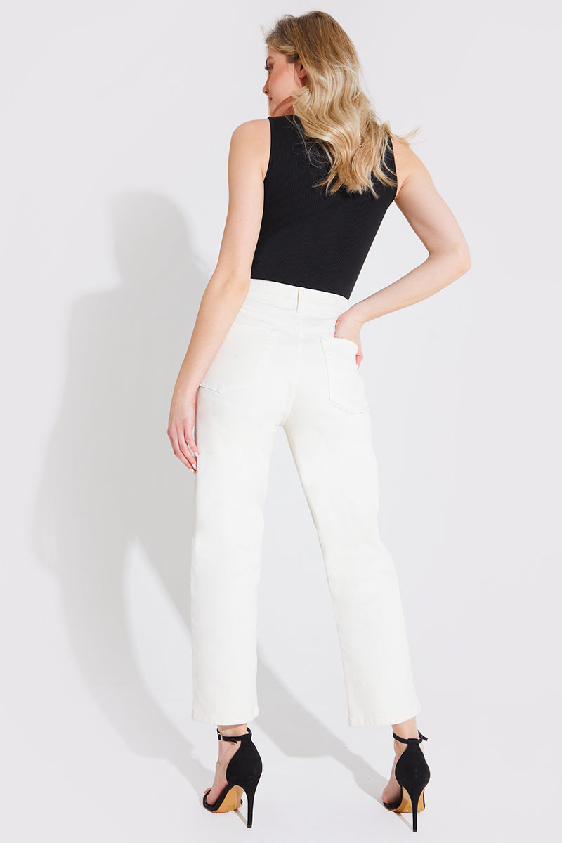 Ankle Grazer Straight Leg Jean