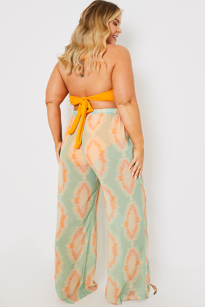 Elasticated Wide Leg Co-Ord Beach Trousers