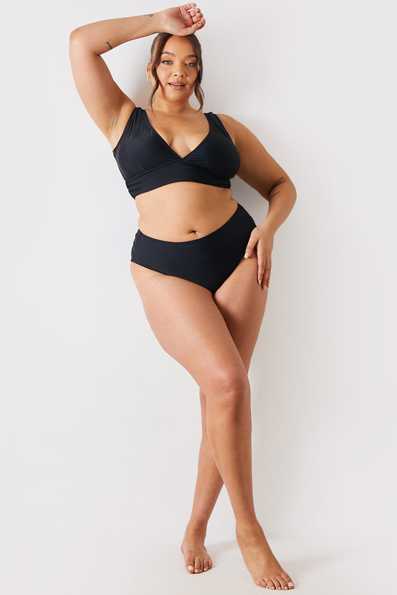 Control High Waist Full Brief Bikini Bottom